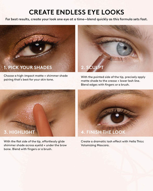 Matte 'N Shimmer Eyeshadow Stick Duo