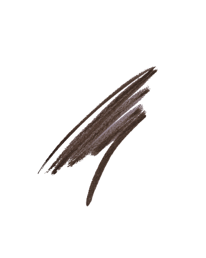 Flypencil Longwear Pencil Eyeliner smear shown in shade In Big Truffle