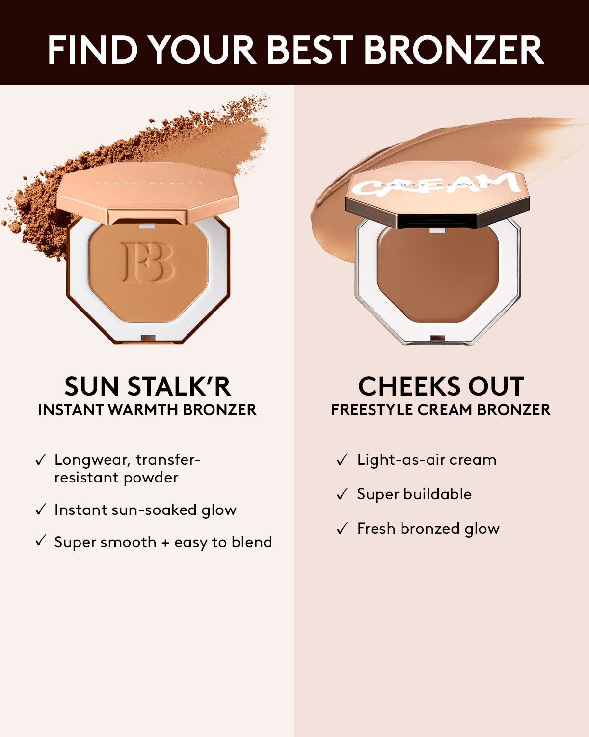 Cheeks Out Freestyle Cream Bronzer — Teddy